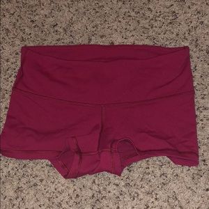 Plum Tight Lululemon Shorts